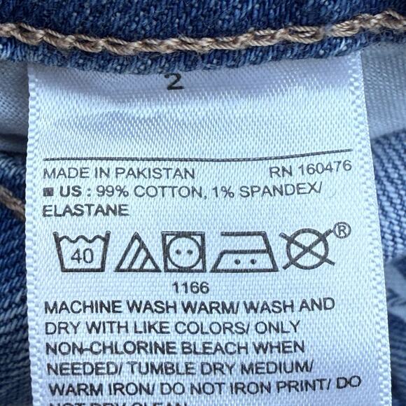 Old Navy Wide Leg Extra High Rise Raw Hem Jeans Women's size 2 Light Wash Denim - Picture 5 of 5